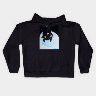 Toothless Upside Down Flight Kids Hoodie